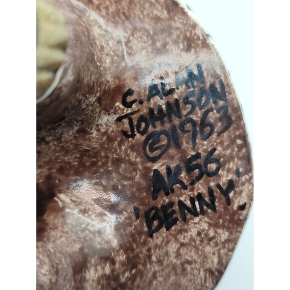 C. Alan Johnson Benny Alaska Inuit Eskimo Boy Figurine 1963 Vintage - Picture 7 of 7